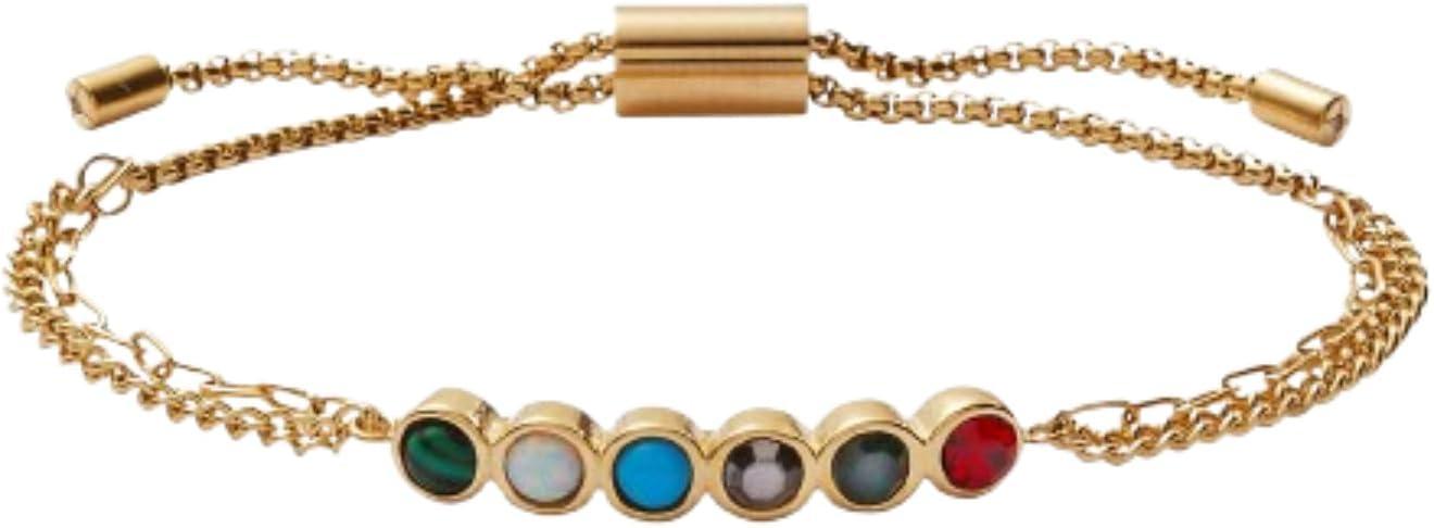 imageAlex and Ani Family Hidden Message Acrostic Bolo BraceletsStainless Gold