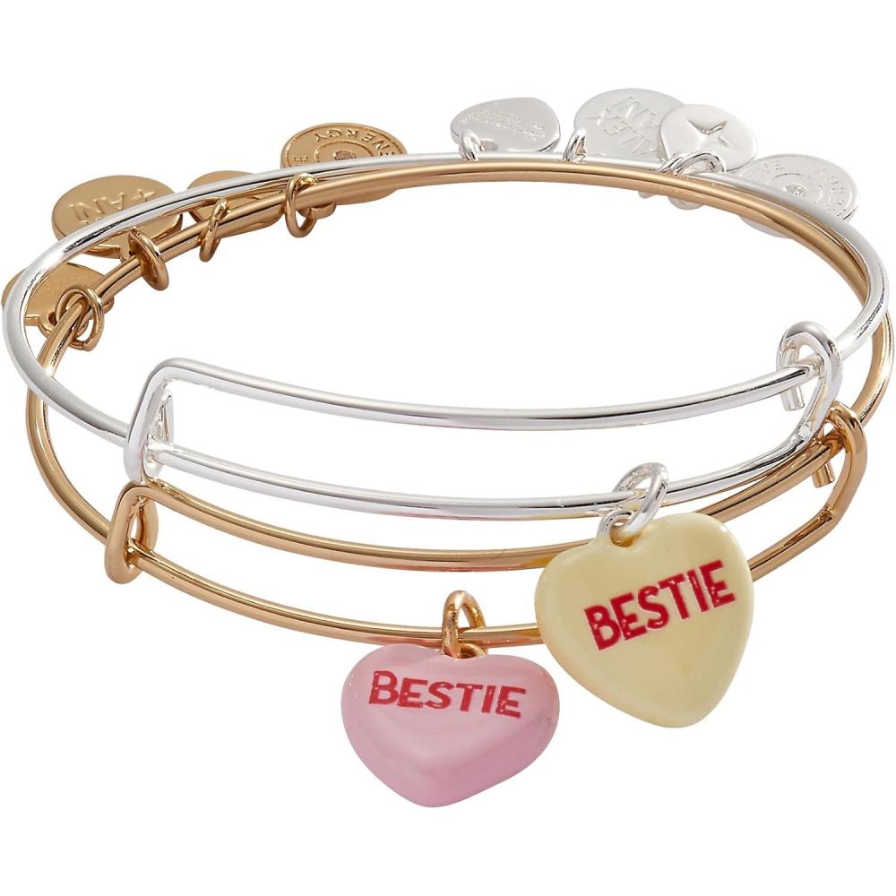 imageAlex and Ani Sweethearts Bestie Charm Bangles Set of 2Sweethearts Bestie Set of 2 Charm Bangles