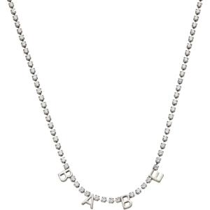 Alex and Ani “Babe Crystal Tennis Necklace(Stainless Silver)