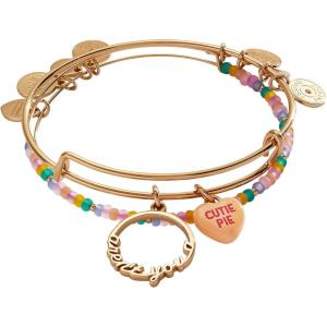 Alex and Ani Sweethearts ‘Bestie’ Charm Bangles Set of 2(Sweethearts® “Cutie Pie” Set of 2 Bangles)