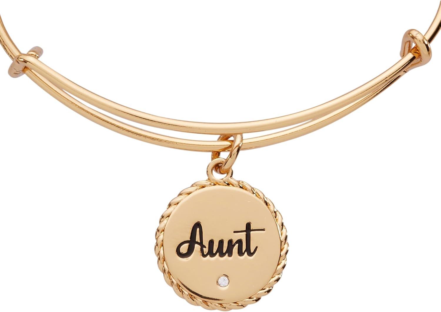 imageAlex and Ani Aunt Charm Bangle Bracelet for WomenShiny Gold
