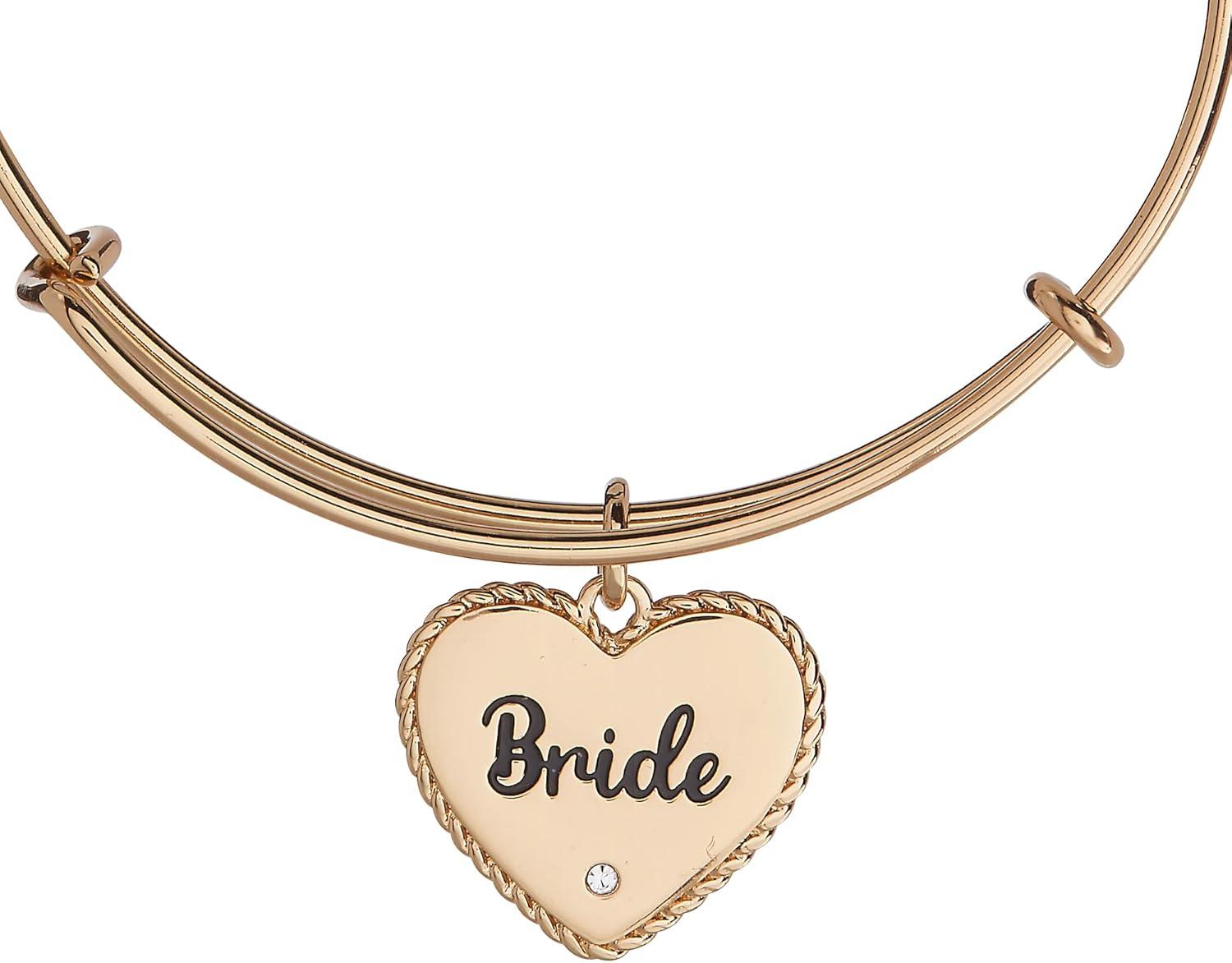 imageAlex and Ani Bride Heart BangleGold