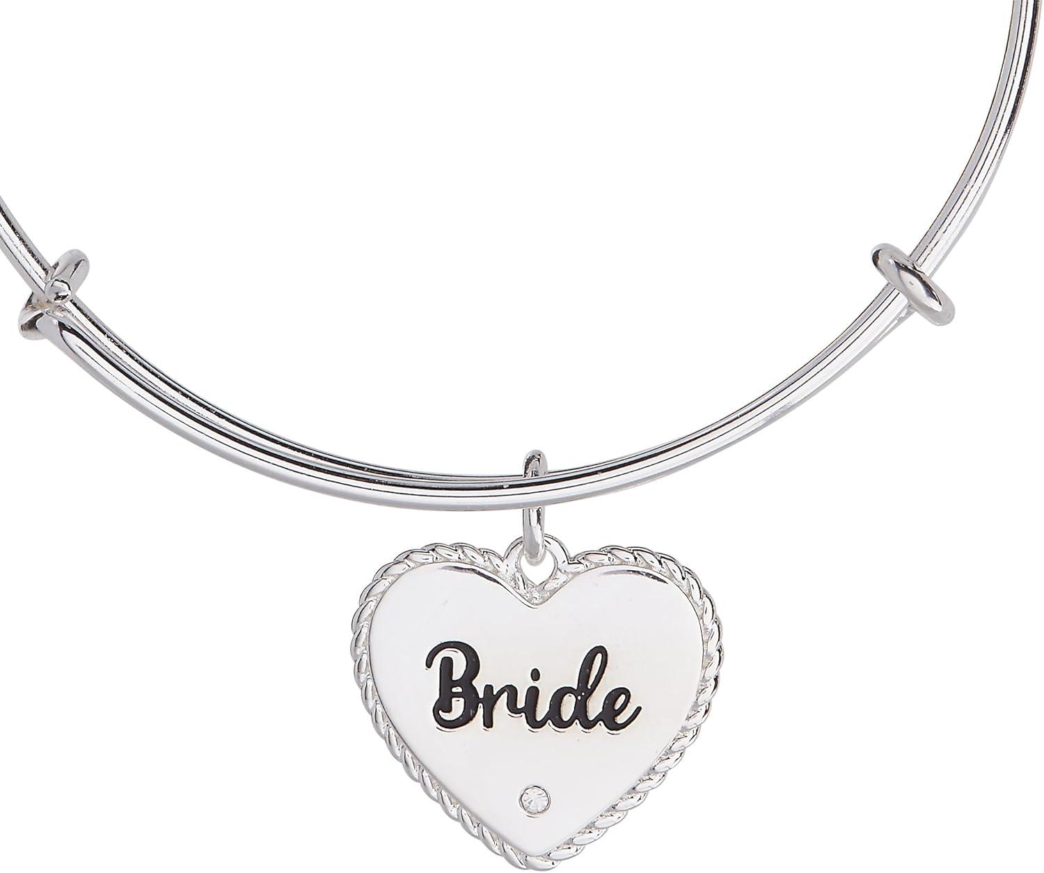 imageAlex and Ani Bride Heart BangleSilver