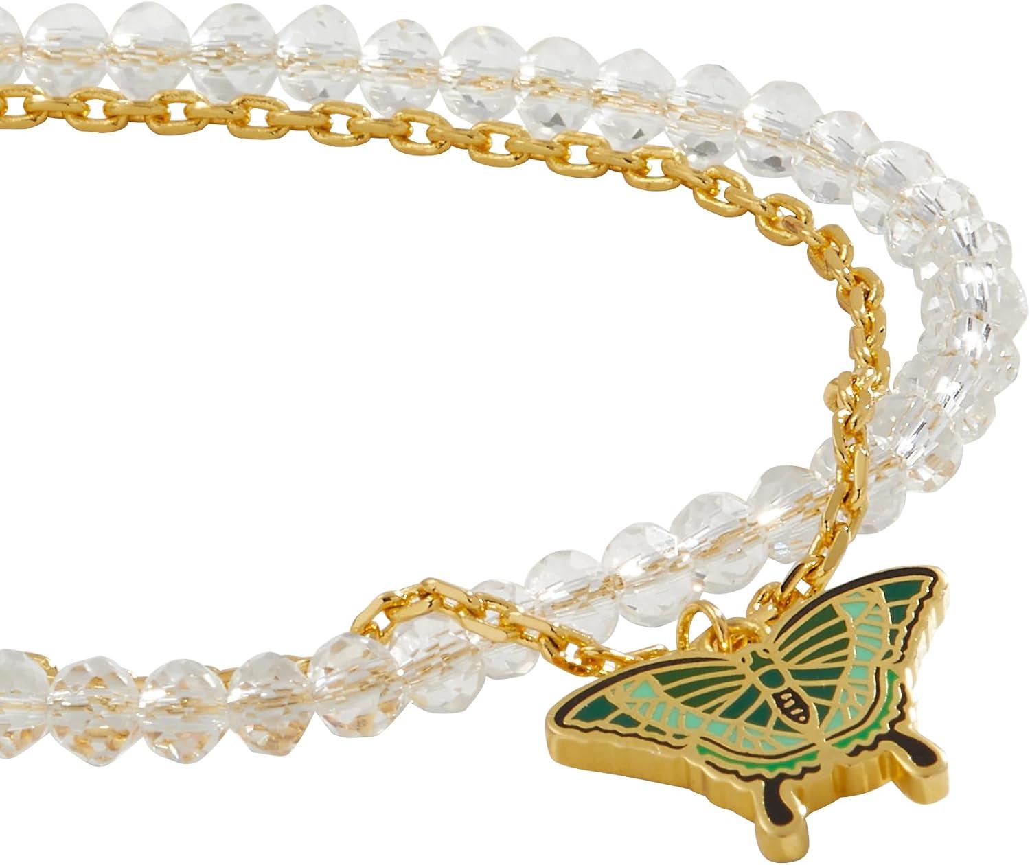 imageAlex and Ani Butterfly BraceletsEmerald Swallowtail Butterfly Charm Bracelet