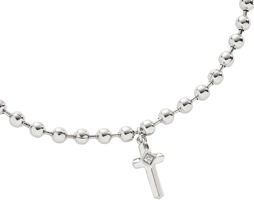 imageAlex and Ani Cross Ball Chain BraceletStainless Steel Silver