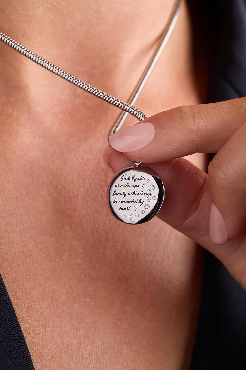 imageAlex and Ani Daughter Dandelion Disc CharmStainless Silver