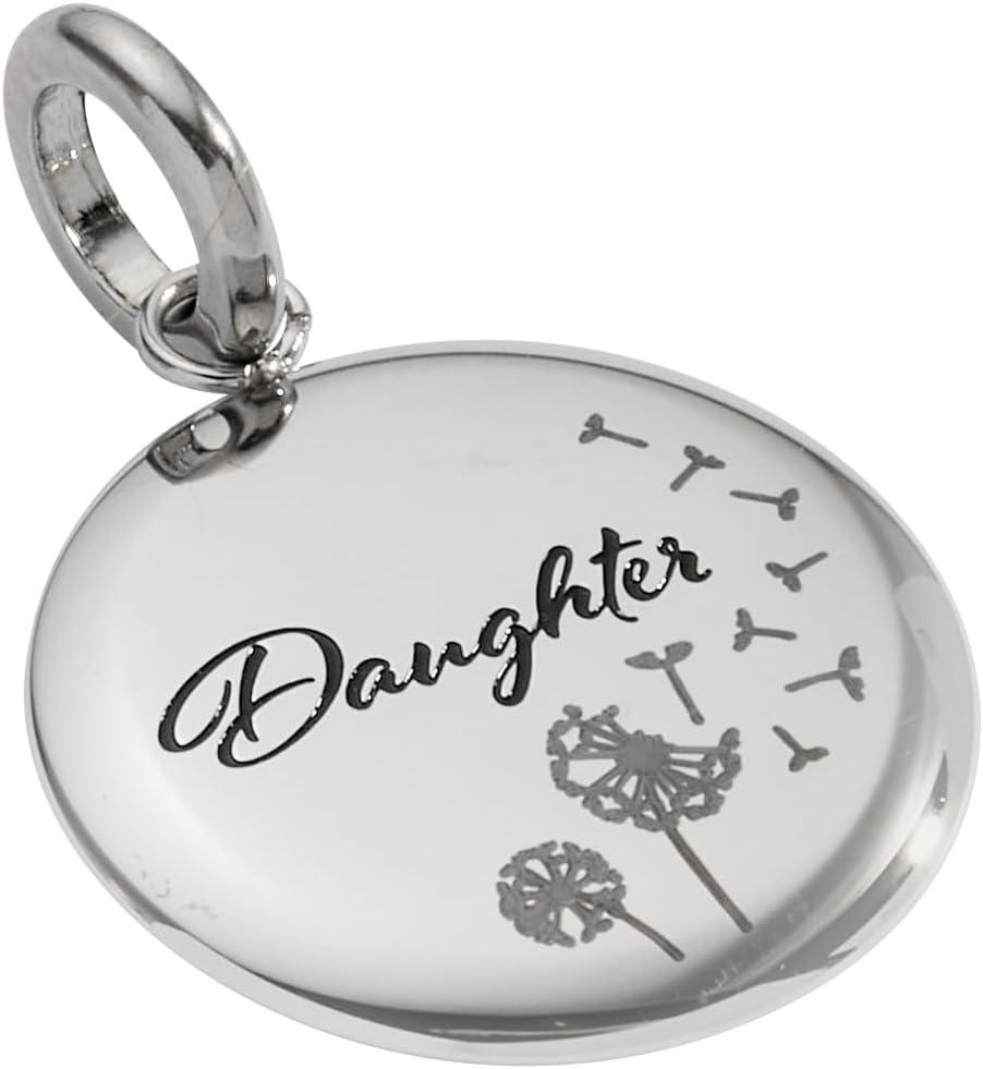 imageAlex and Ani Daughter Dandelion Disc CharmStainless Silver