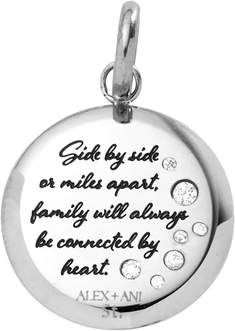 imageAlex and Ani Daughter Dandelion Disc CharmStainless Silver