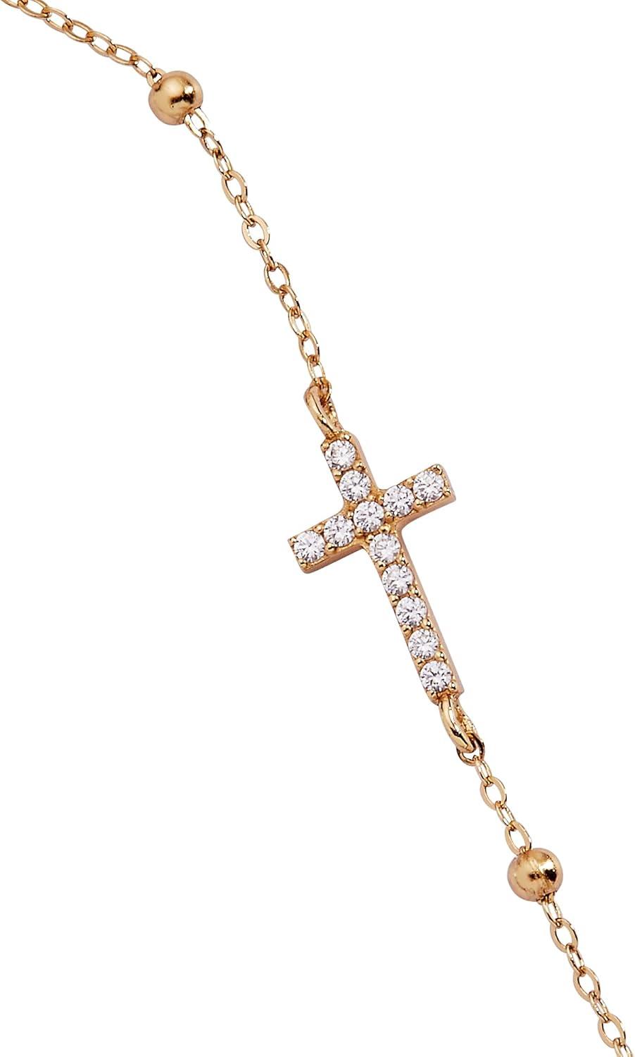 imageAlex and Ani Divine Guides Bracelets for WomenPrecious Cross 14k Gold Sterling Silver