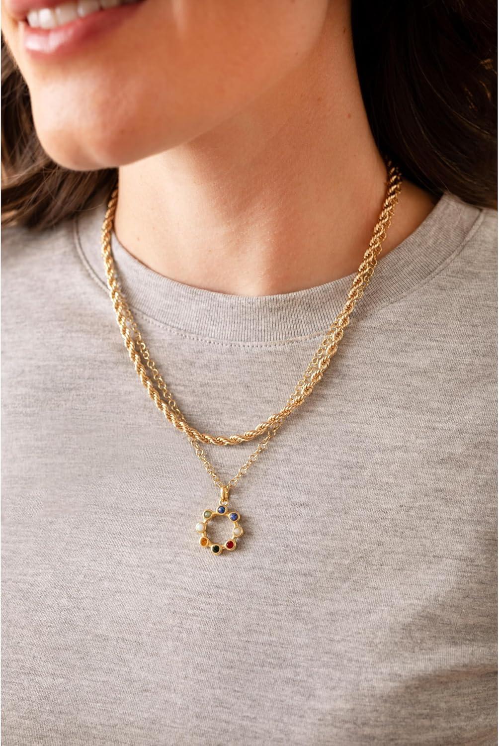 imageAlex and Ani Friend Hidden Message Acrostic NecklaceI Love You