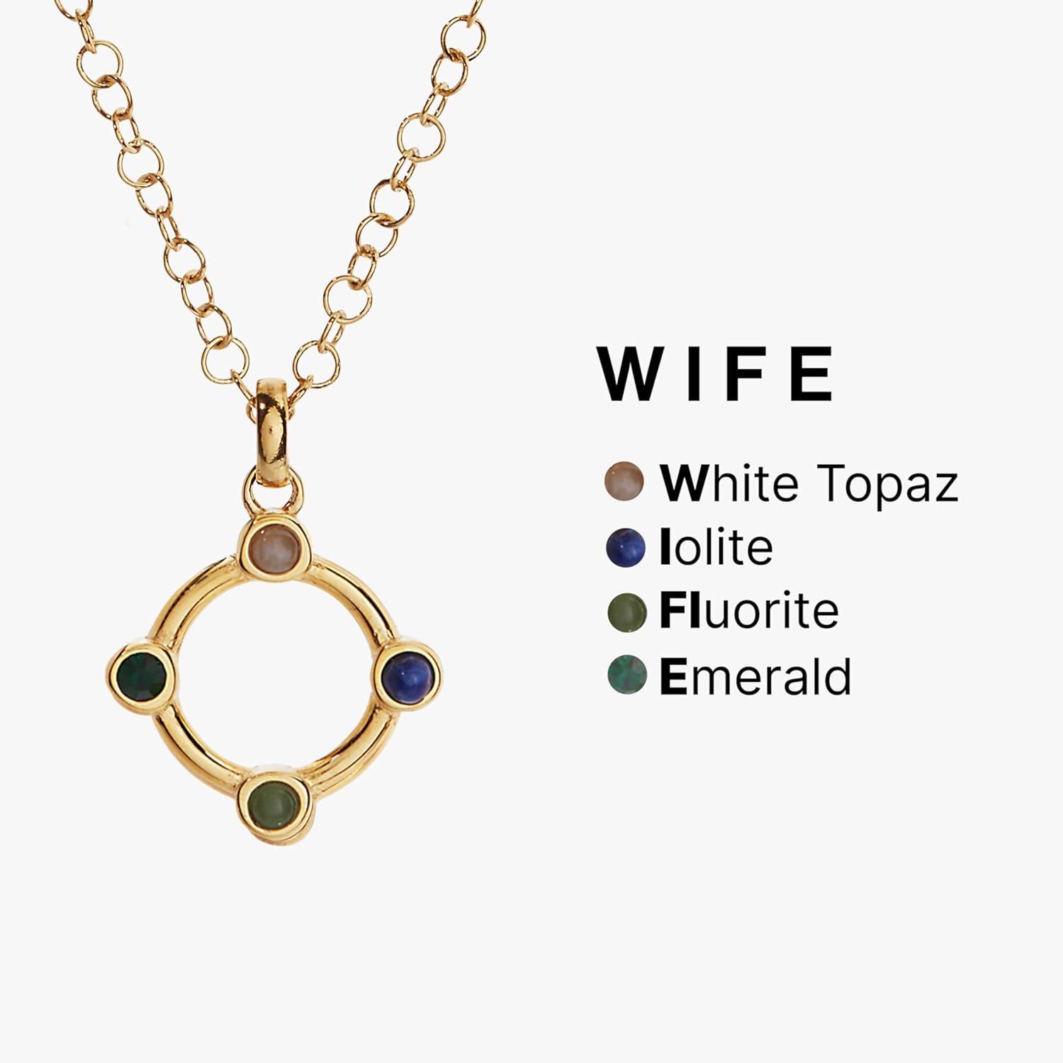 imageAlex and Ani Friend Hidden Message Acrostic NecklaceWife