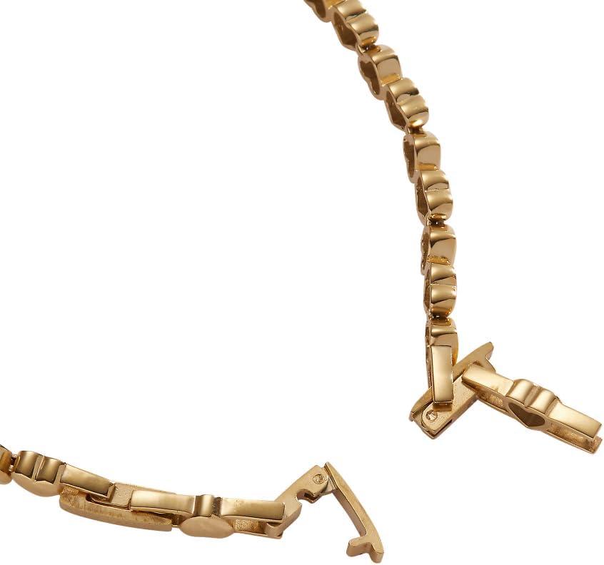 imageAlex and Ani Heart Charm Tennis BraceletStainless Steel Gold