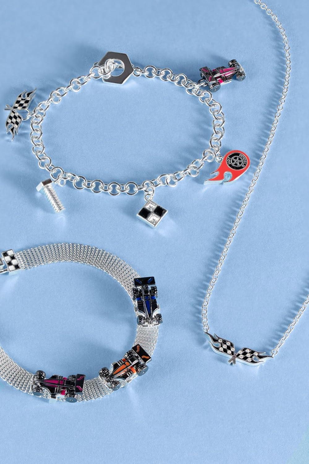 imageAlex and Ani Hot Wheels Necklaces Car Necklace for Women 16 2 Extender Silver FinishShiny Silver