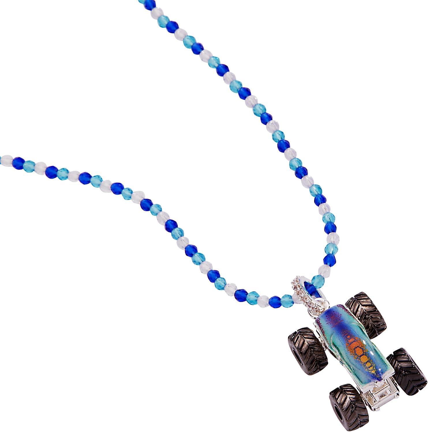 imageAlex and Ani Hot Wheels Necklaces Car Necklace for Women 16 2 Extender Silver FinishShiny Silver