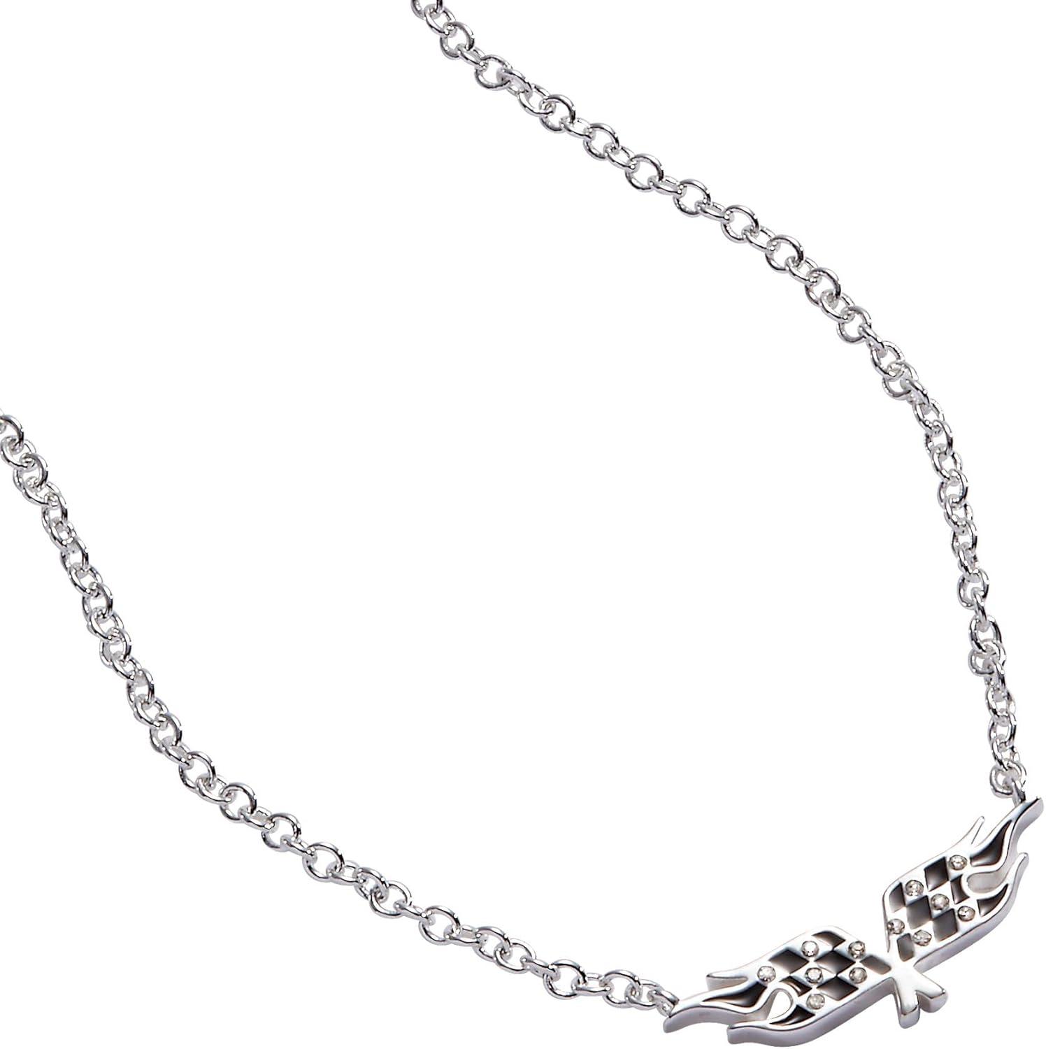 imageAlex and Ani Hot Wheels Necklaces Car Necklace for Women 16 2 Extender Silver FinishShiny Silver