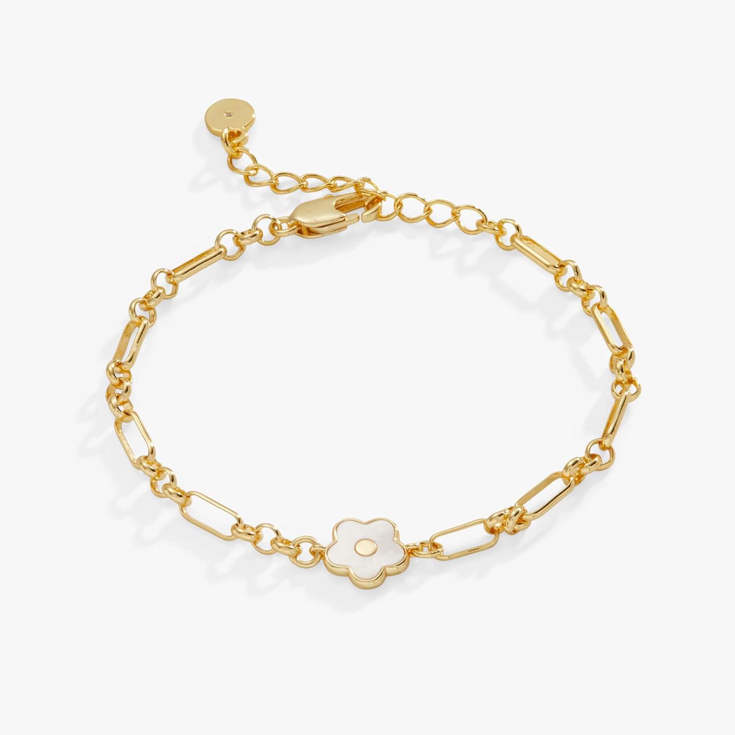 imageAlex and Ani Mother Of Pearl Daisy JewelryChain Bracelet