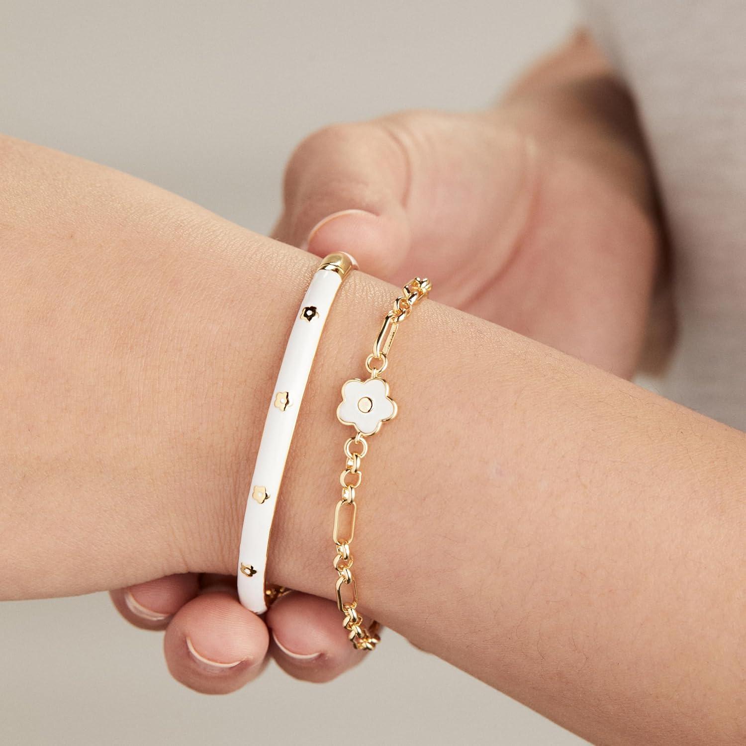 imageAlex and Ani Mother Of Pearl Daisy JewelryChain Bracelet