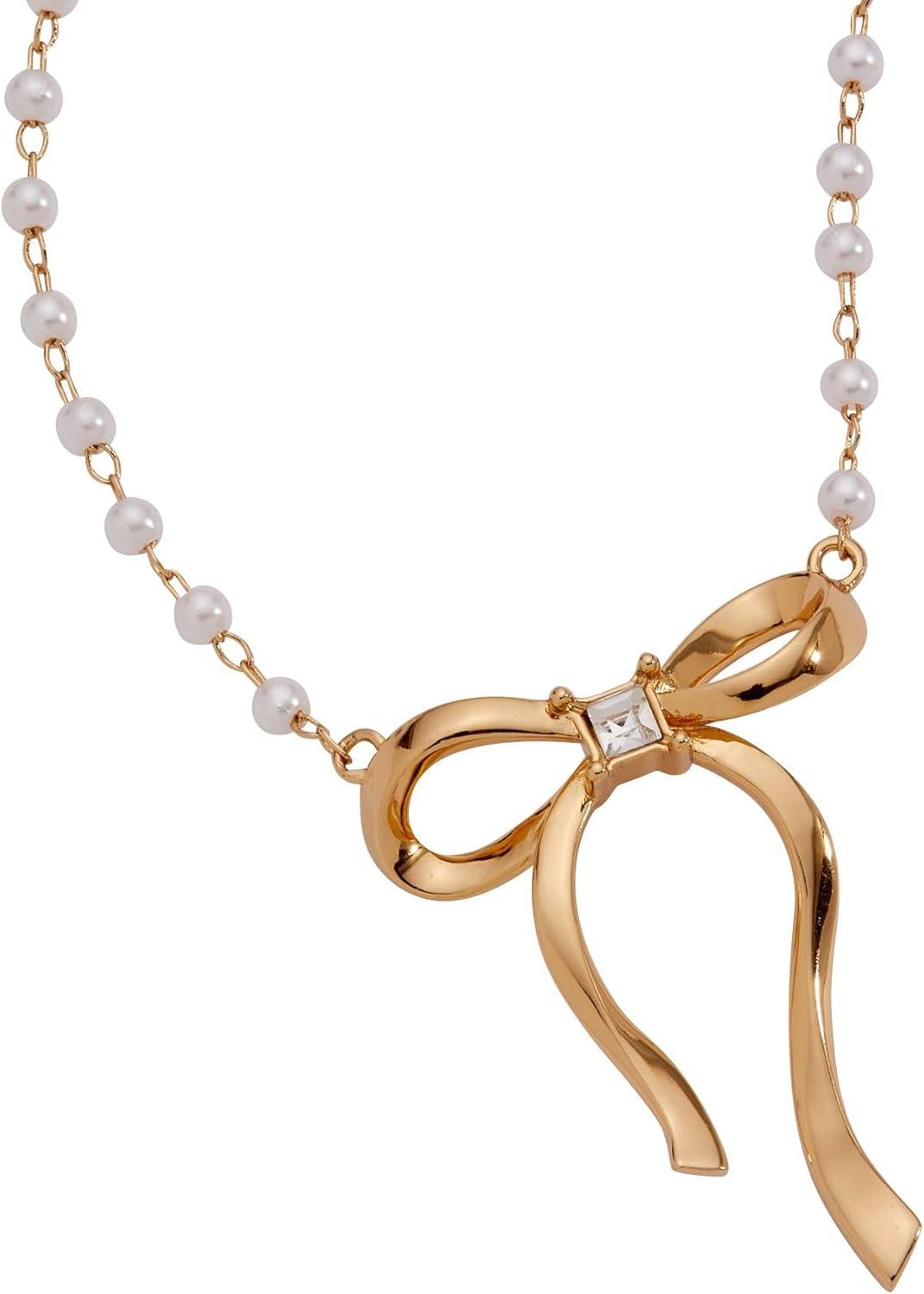 imageAlex and Ani Pearl Coquette Necklace Shiny Gold