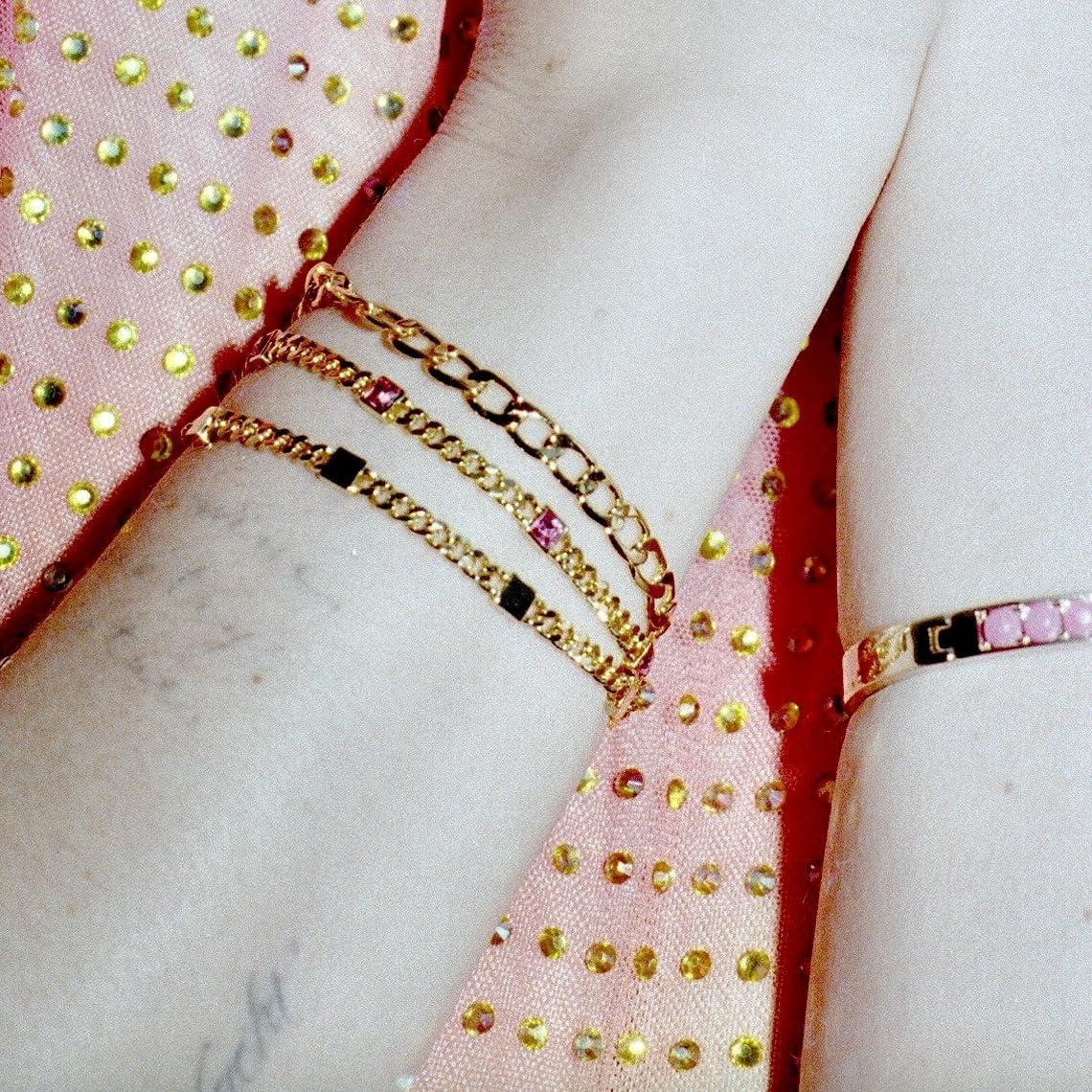 imageAlex and Ani September Birthstone Sapphire Curb Chain BraceletShiny Silver