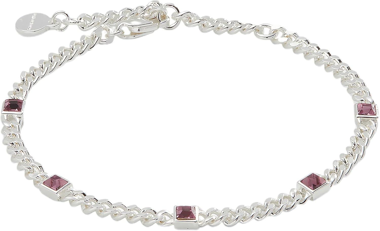 imageAlex and Ani September Birthstone Sapphire Curb Chain BraceletSilver