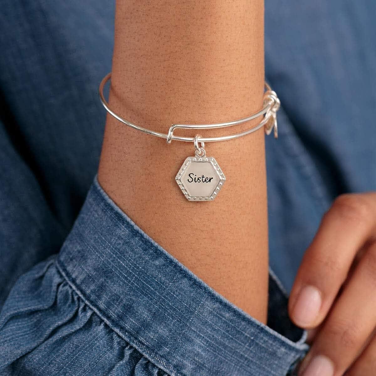 imageAlex and Ani Sister Charm BangleSilver