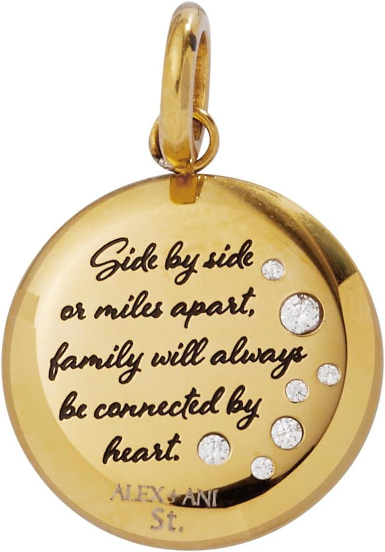 imageAlex and Ani Wife Flower Disc CharmStainless Gold