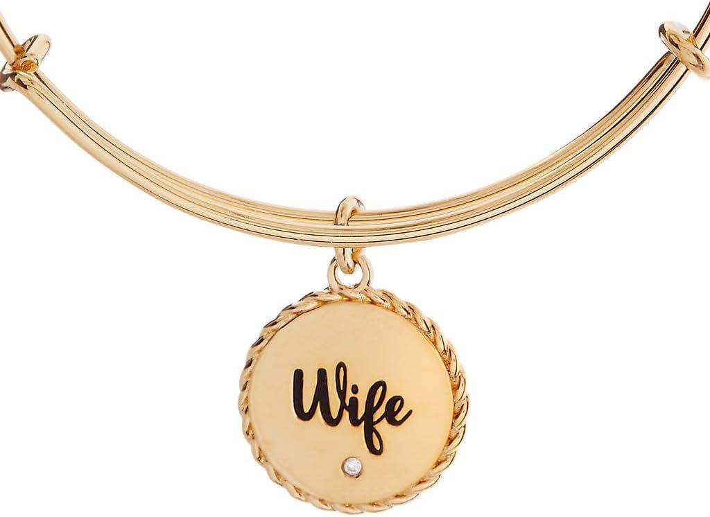imageAlex and Ani Wife Mother of Pearl Heart BangleGold