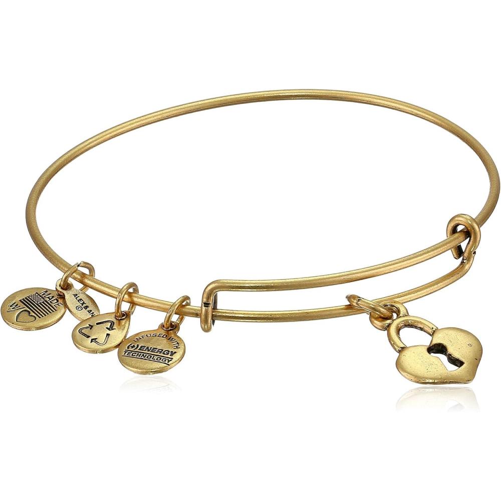 imageAlex and Ani Bangle Bar Key to My Heart Expandable Bracelet 775Shiny Gold