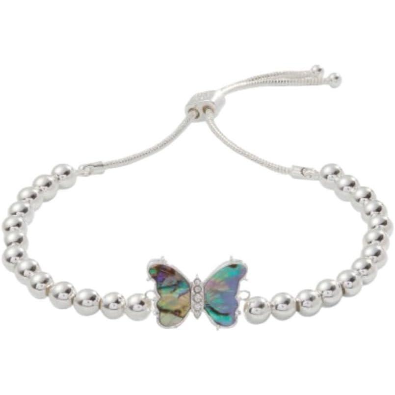 imageAlex and Ani Butterfly BraceletsCarved Abalone Butterfly Tennis Bolo Bracelet