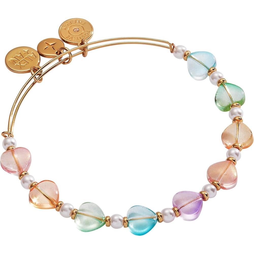imageAlex and Ani Colorful Heart Beaded Bangle