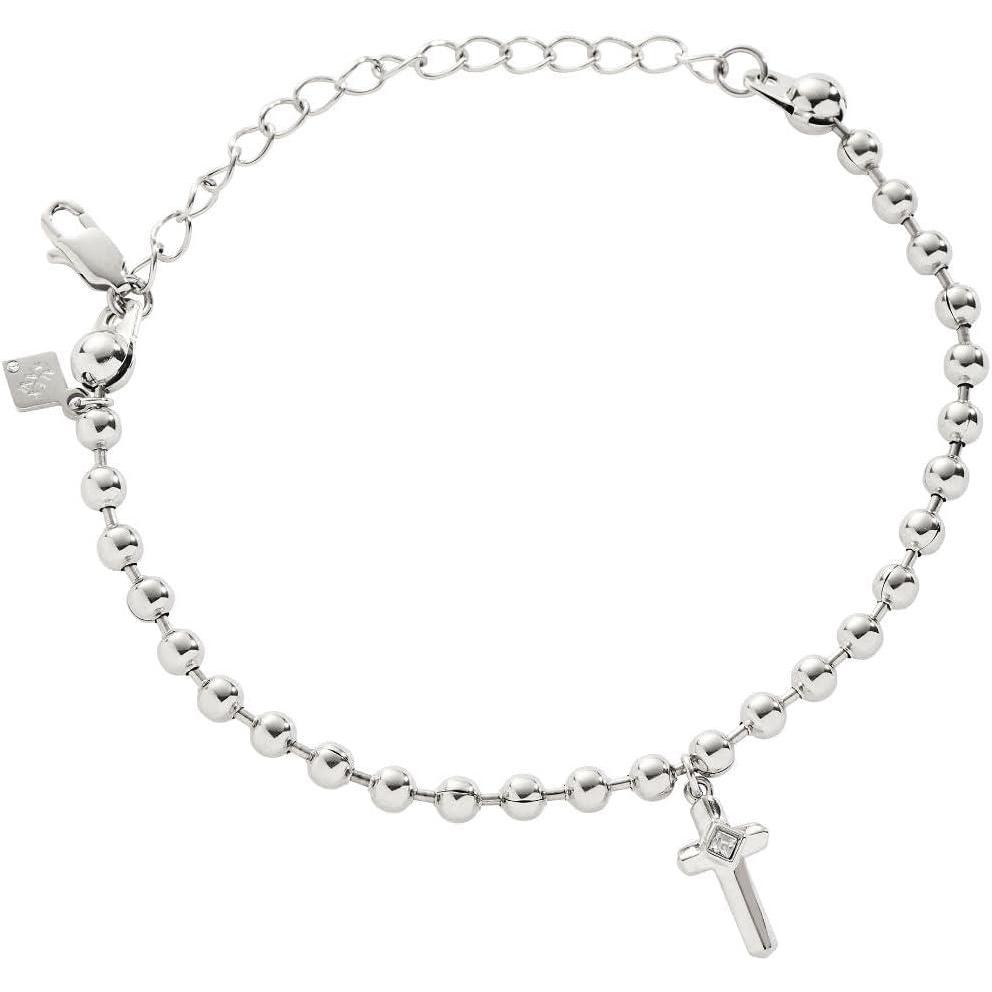 imageAlex and Ani Cross Ball Chain BraceletStainless Steel Silver