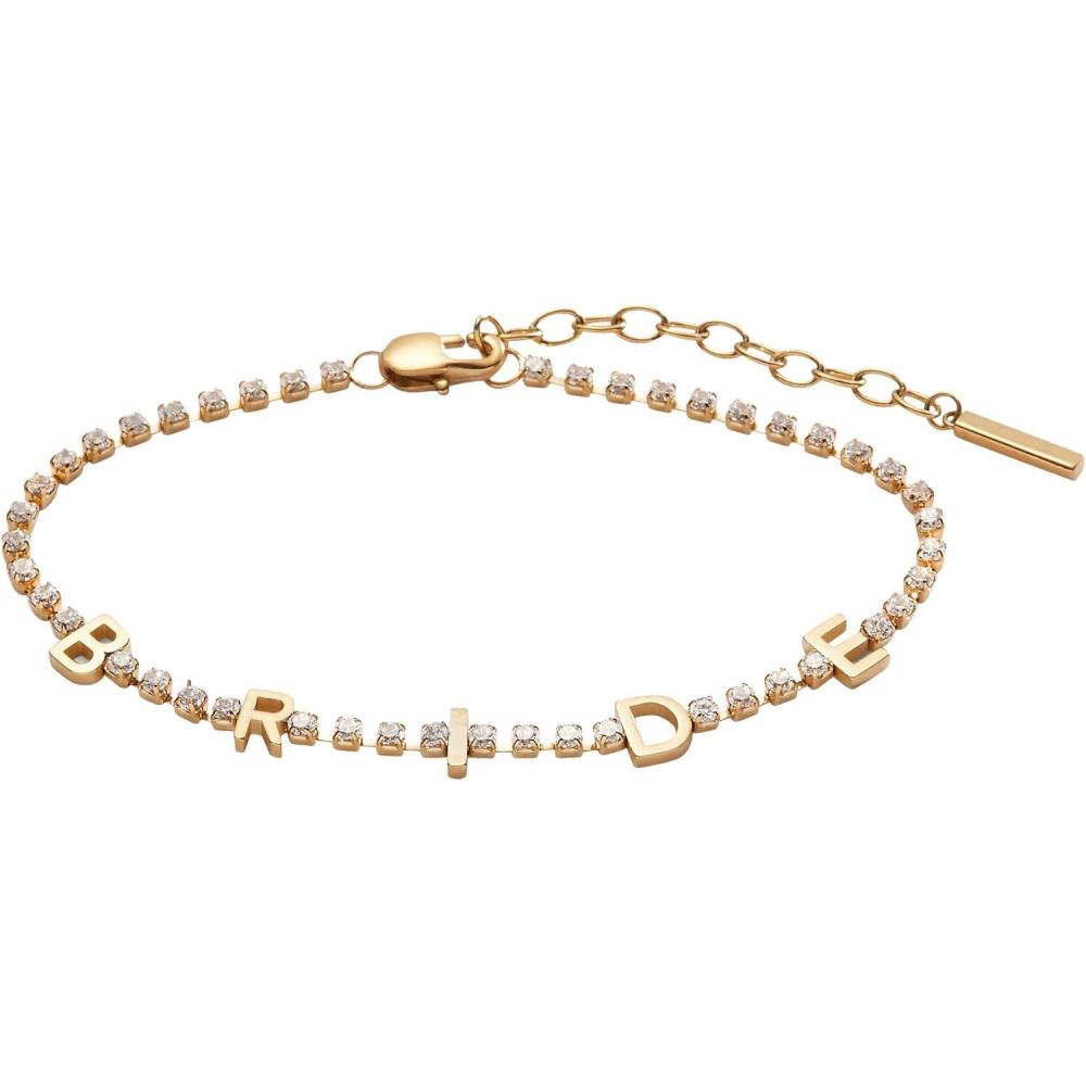 imageAlex and Ani Crystal Tennis Chain BraceletsBride Stainless Gold