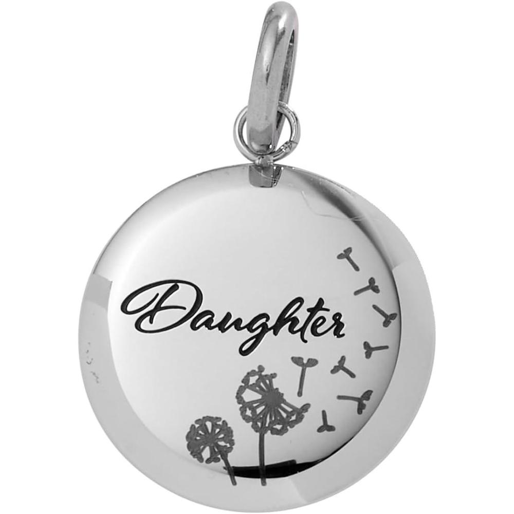 imageAlex and Ani Daughter Dandelion Disc CharmStainless Silver