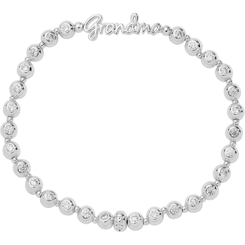 imageAlex and Ani Grandma Elongated Crystal Stretch Bracelet for WomenShiny Silver
