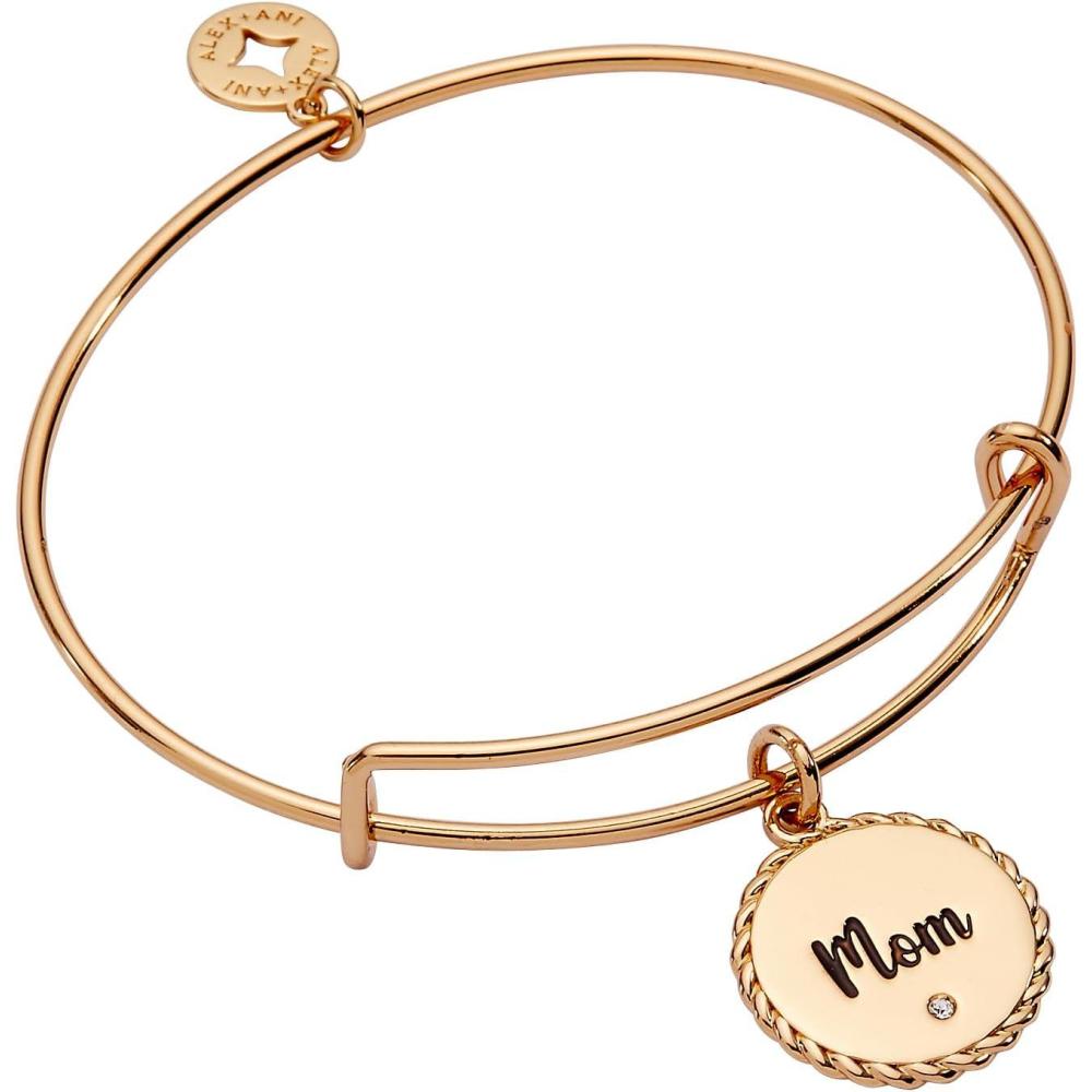 imageAlex and Ani Mom Charm Bangle Bracelet for WomenShiny Gold