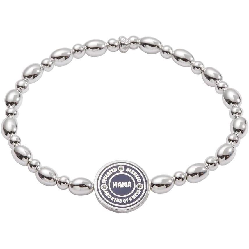 imageAlex and Ani Mom Mantra BanglesMama  Stressed  Blessed and Kind of a Mess Stretch Bracelet