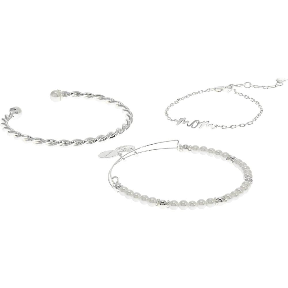 imageAlex and Ani Mom Script Bracelet Set of 3Silver