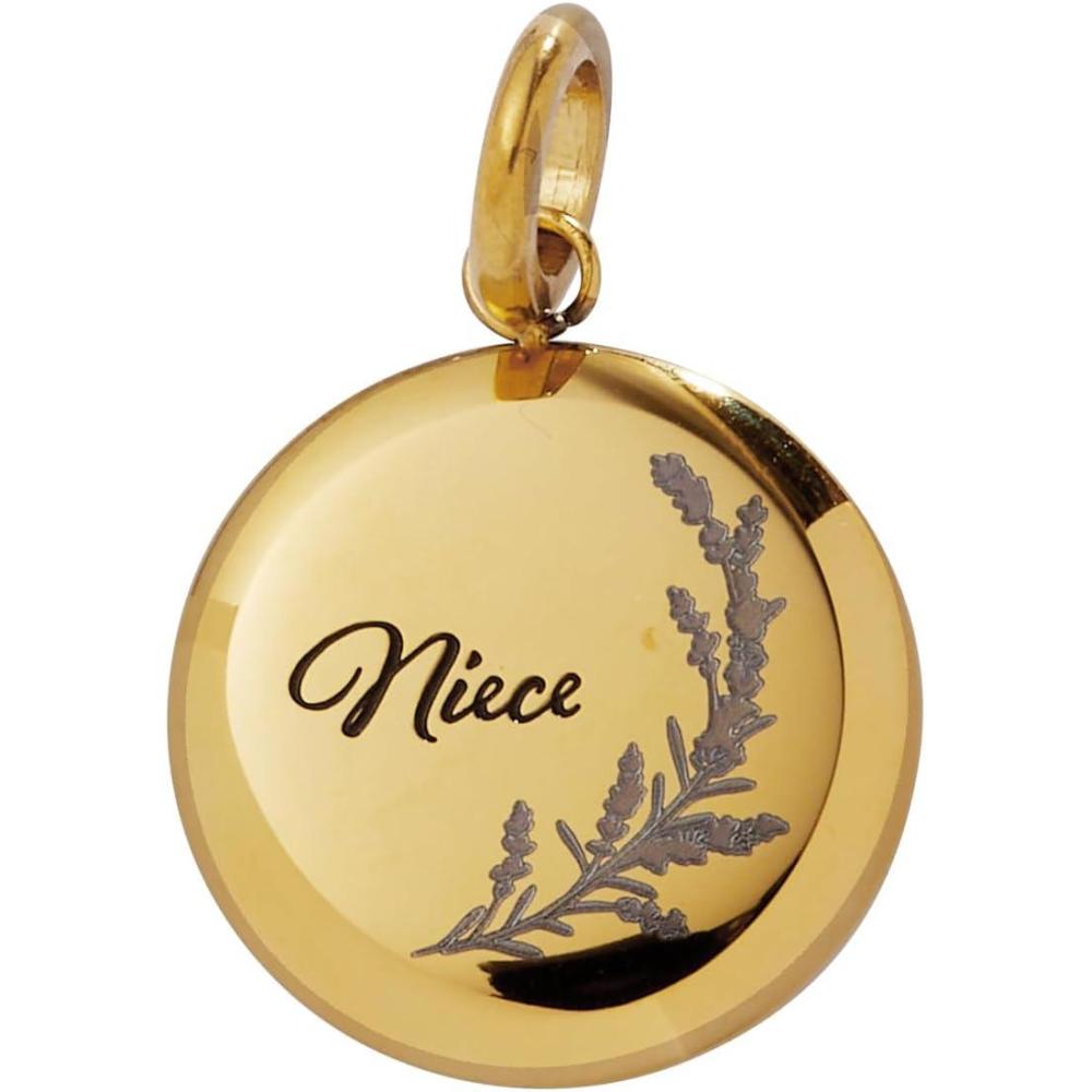 imageAlex and Ani Niece Lavender Disc CharmStainless Gold