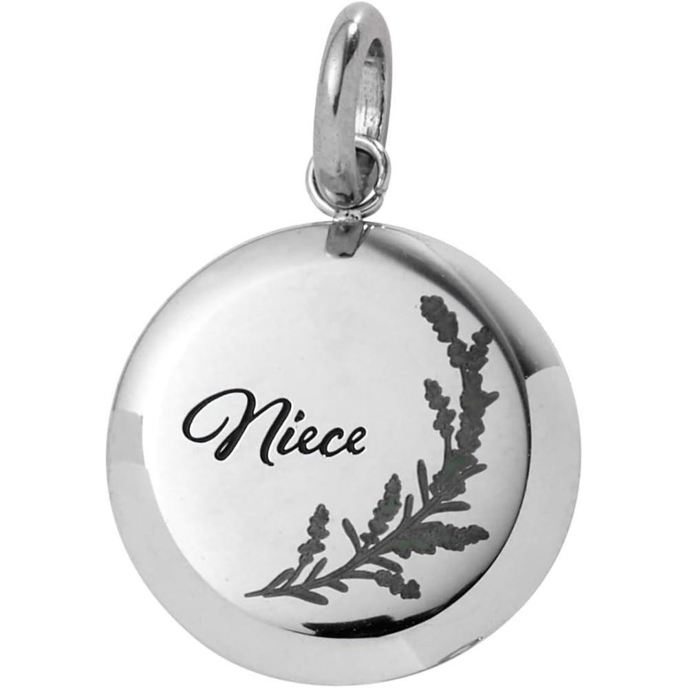 imageAlex and Ani Niece Lavender Disc CharmStainless Silver