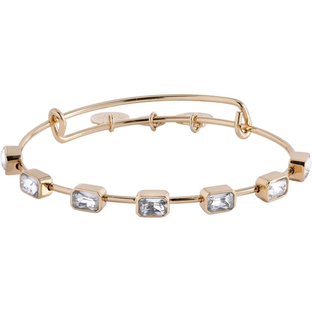 imageAlex and Ani November Birthstone Emerald Cut BangleShiny Gold