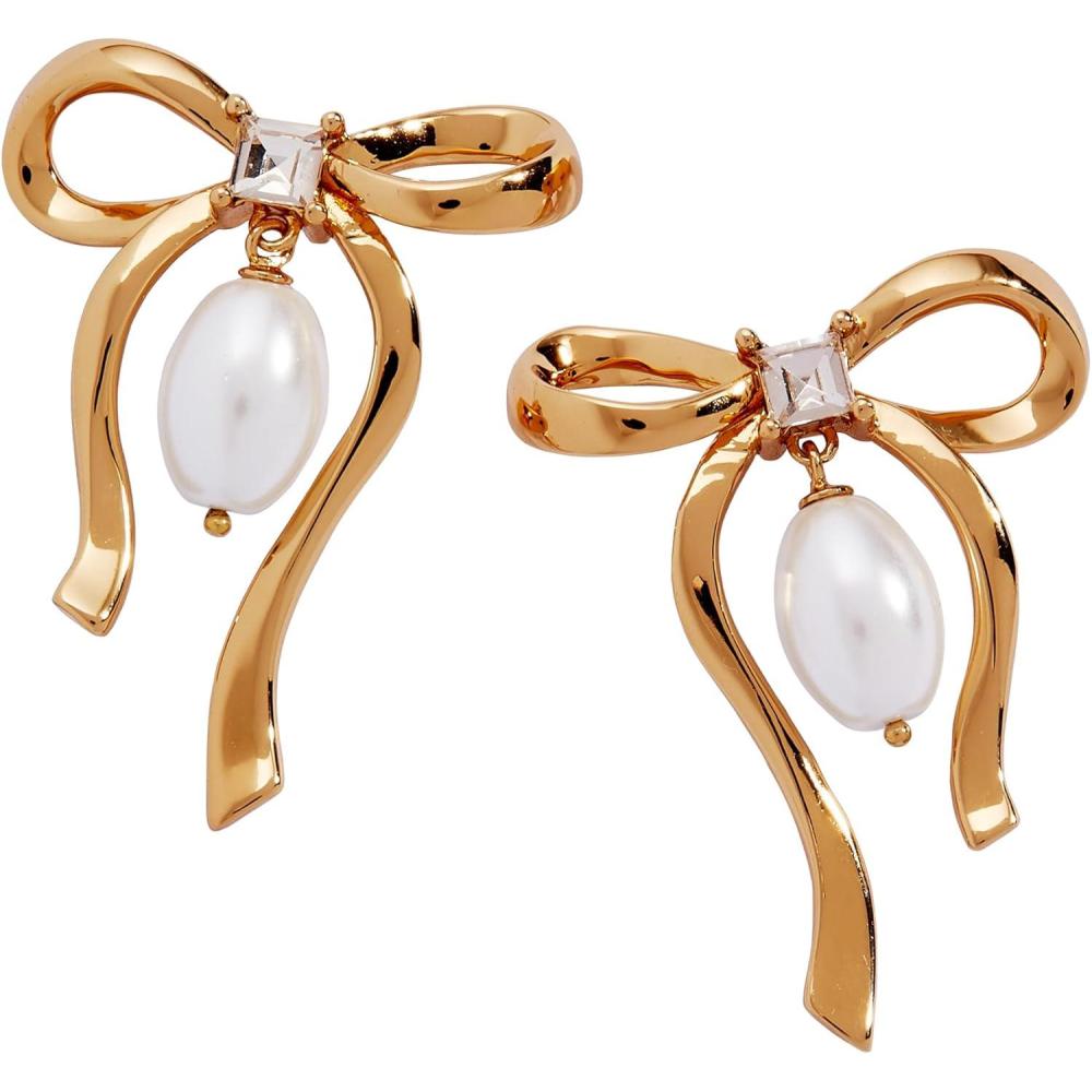 imageAlex and Ani Pearl Coquette Statement Drop Earrings Shiny Gold