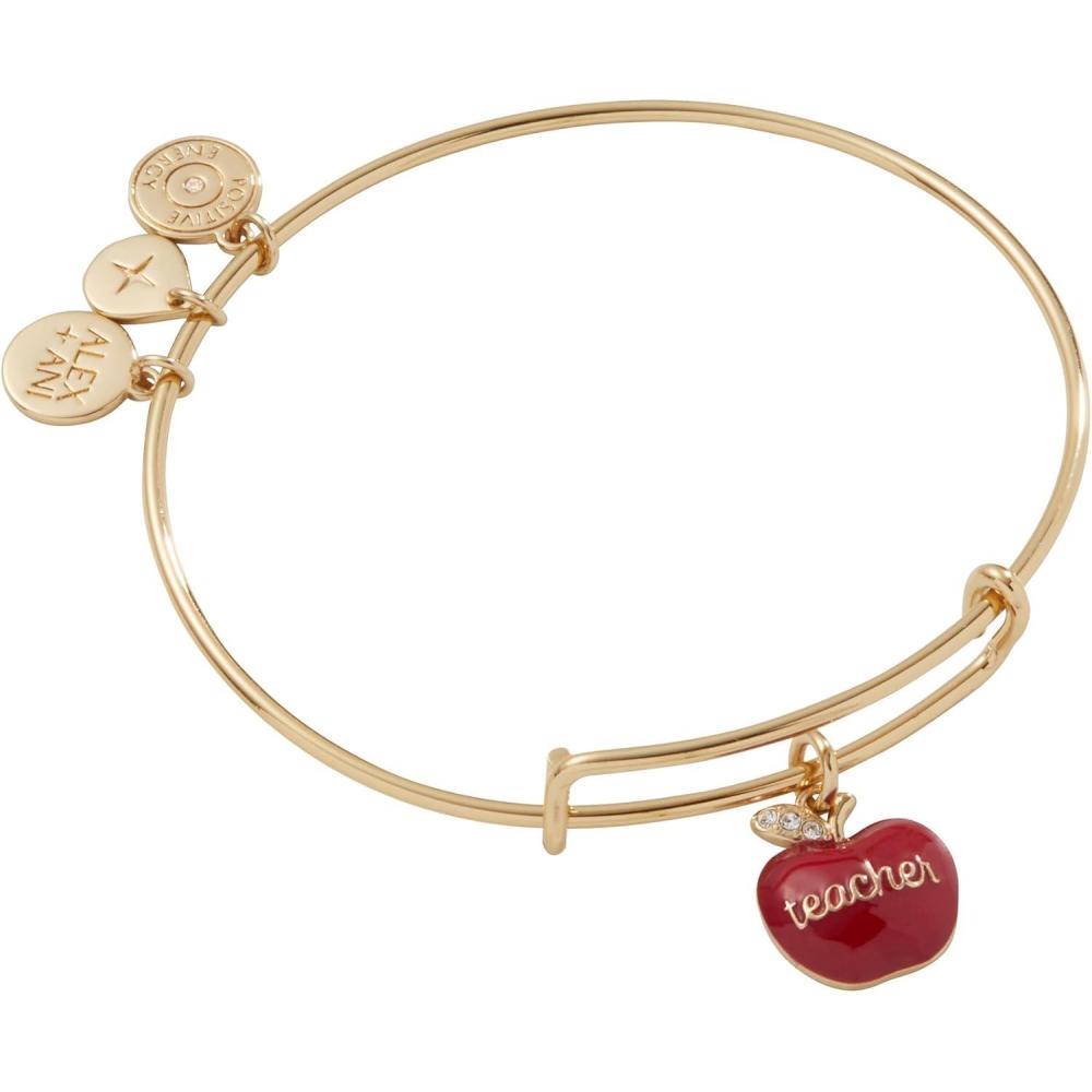 imageAlex and Ani SchoolThemed Charm Bracelet for Women  Ideal Gift for Teachers amp StudentsGold