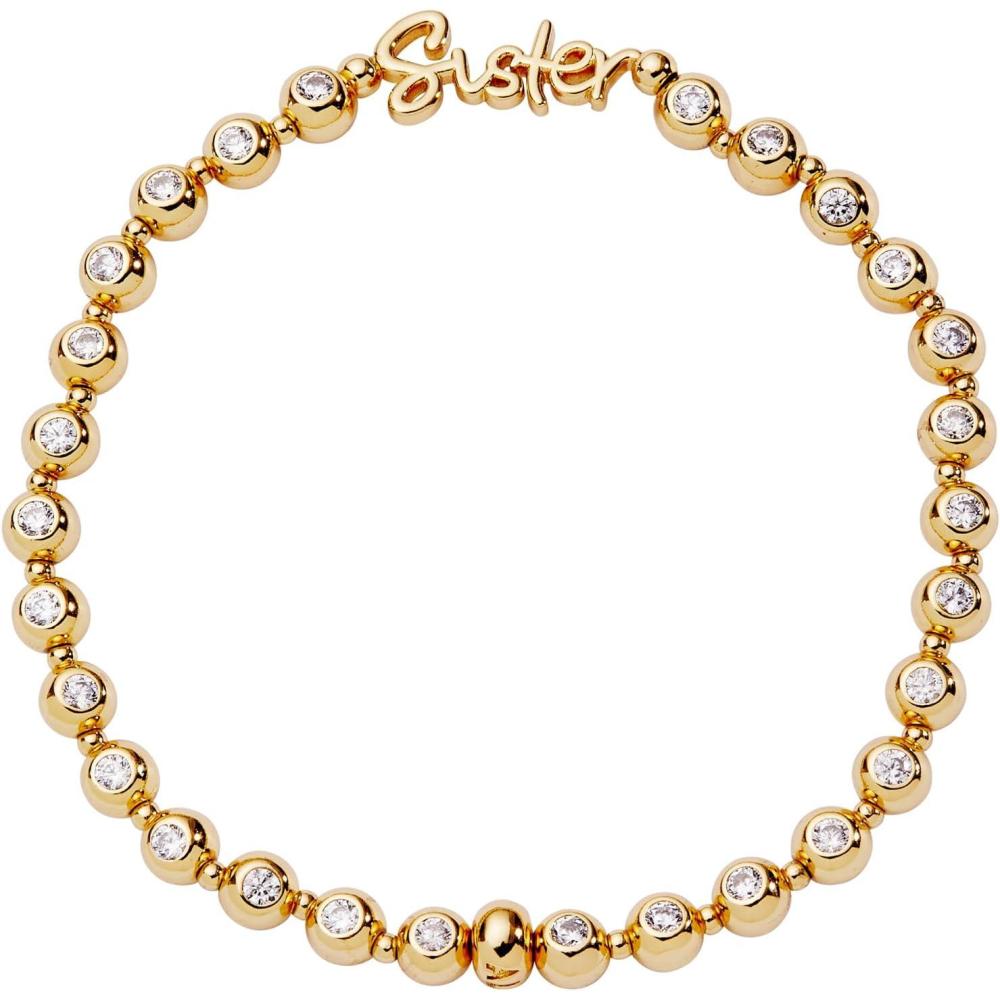 imageAlex and Ani Sister Elongated Crystal Stretch Bracelet for WomenShiny Gold