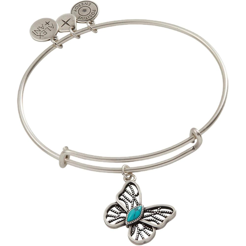imageAlex and Ani Turquoise Filigree Butterfly Charm Bangle