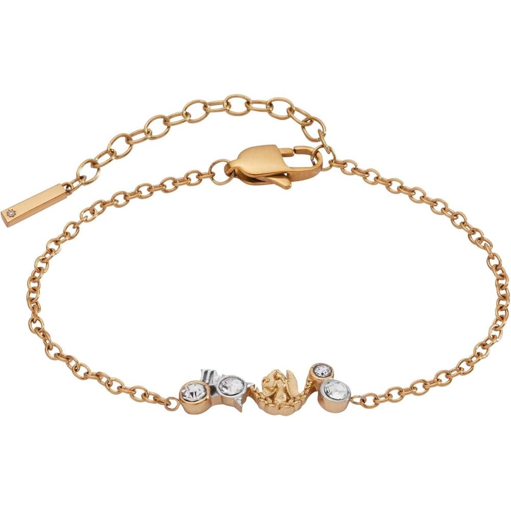 imageAlex and Ani Zodiac Bracelet TwoTone Stainless Steel with Clear Crystals NickelFree Zodiac Sign Bracelet for WomenVirgo