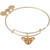 Monarch Butterfly + Crystal Accent Charm Bangle