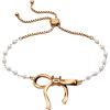 Pearl Coquette Beaded Bolo Bracelet