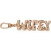 imageAlex and Ani Wifey Bubble Fob Clip Charm Shiny Gold