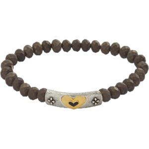 Alex and Ani Antique Heart Stretch Bracelet