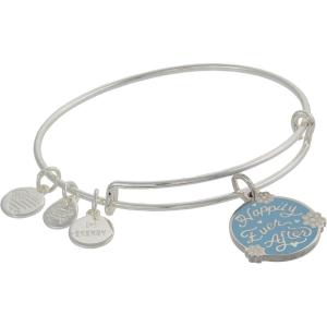 Alex and Ani Bridal Expandable Bangle for Women, Wedding Charms, Shiny Finish, 2 to 3.5 in, Adjustable Chain Charm Bangle 6.5 to 8 in(Rafaelian Silver)